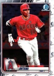 2020 Bowman Chrome Base Set Shohei Ohtani #58 card