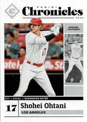 2020 Panini Chronicles Base Set Shohei Ohtani #8 card