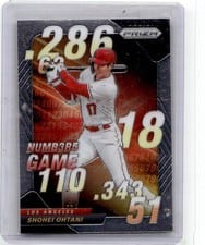 2020 Panini Prizm Numbers Game Shohei Ohtani #NG-8 card