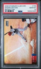 2020 Stadium Club Chrome Shohei Ohtani #145 card