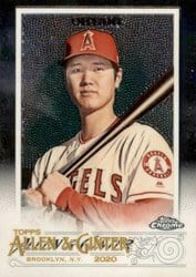 2020 Topps Allen & Ginter Chrome Base Set Shohei Ohtani #24 card