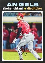 2020 Topps Heritage Base Set Shohei Ohtani #433 card