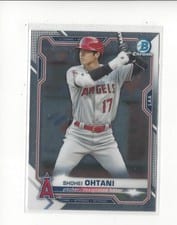 2021 Bowman Chrome Shohei Ohtani #27 card