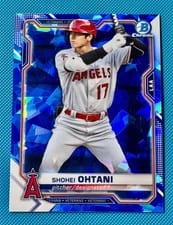 2021 Bowman Chrome Sapphire Edition Base Set Shohei Ohtani #27 card