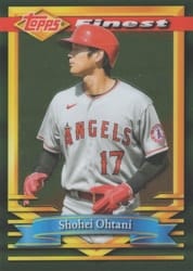 2021 Finest Flashbacks Base Set Shohei Ohtani #9 card