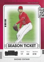 2021 Panini Contenders Base Set Shohei Ohtani #100 card