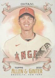 2021 Topps Allen & Ginter Base Set Shohei Ohtani #25 card