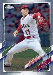 2021 Topps Chrome Base Set Shohei Ohtani #159 card