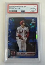 2022 Bowman Chrome Shohei Ohtani #71 card