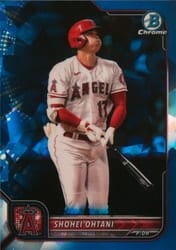 2022 Bowman Chrome Sapphire Edition Base Set Shohei Ohtani #71 card