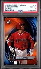 2022 Bowman Platinum Shohei Ohtani #10 card
