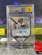 2022 Bowman Platinum Plating Die-Cut Autographs Shohei Ohtani #PPDC-3 card