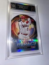 Shohei Ohtani 2022 Bowman's Best Global Impact Die-Cuts Autographs card