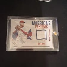 2022 Panini Chronicles America's Pastime Swatches Shohei Ohtani #APS-SO card