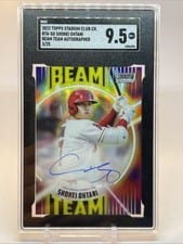 2022 Stadium Club Chrome Beam Team Autographs Shohei Ohtani #BTA-SO