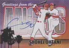 2022 Topps Archives Postcards Autographs Shohei Ohtani #TPC-SO card