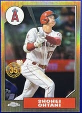2022 Topps Chrome 1987 Shohei Ohtani #87BC-2 card