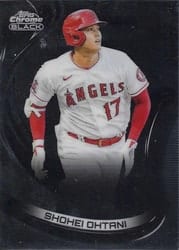 2022 Topps Chrome Black Base Set Shohei Ohtani #97 card