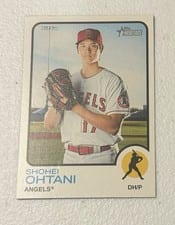 2022 Topps Heritage Shohei Ohtani Error #150 card