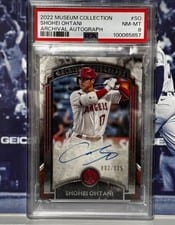 Shohei Ohtani 2022 Topps Museum Collection Archival Autographs card