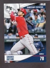 2022 Topps Significant Statistics Autographs Shohei Ohtani #SS-3 card