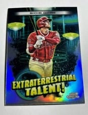 2023 Topps Cosmic Chrome Extraterrestrial Talent Shohei Ohtani #ET-9 card
