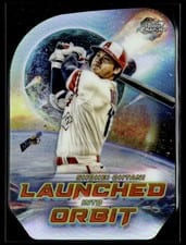 2023 Topps Cosmic Chrome Launched into Orbit Shohei Ohtani #LIO-2 card