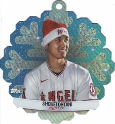 2023 Topps Holiday Oversized Die-Cut MLB Ornaments Shohei Ohtani #MLBDC-2 card