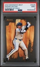 Shohei Ohtani 2024 Bowman's Best Strokes of Gold card