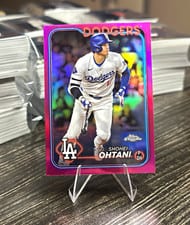 2024 Topps Chrome Shohei Ohtani Pink Refractor #1 card