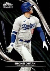 2024 Topps Chrome Black Base Set Shohei Ohtani #85 card