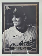 2025 Topps Black & White Prized Portraits Shohei Ohtani #PP1 card