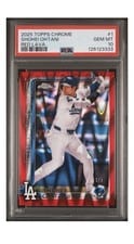Shohei Ohtani 2025 Topps Chrome card