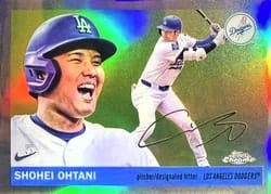 2025 Topps Chrome Platinum Base Set Shohei Ohtani #17 card