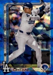 2025 Topps Chrome Sapphire Base Set Shohei Ohtani #1 card