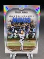 Shohei Ohtani 2025 Topps Chrome Update Major League Minis card