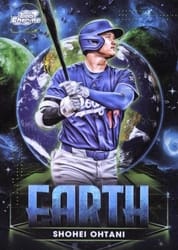 2025 Topps Cosmic Chrome Planetary Pursuit Earth Shohei Ohtani #PPE-2 card