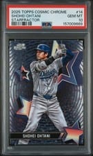 2025 Topps Cosmic Chrome StarFractor Shohei Ohtani #SF-14 card