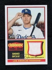 2025 Topps Heritage Clubhouse Collection Relics Shohei Ohtani #CCR-SO card