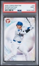2025 Topps Pristine Pearlescent Shohei Ohtani #PE-12 card