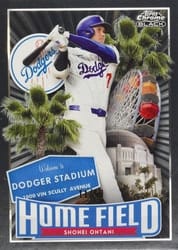 2026 Topps Chrome Black Home Field Shohei Ohtani #CBHA-5 card