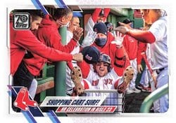 2021 Topps Base Set Shopping Cart Surf! (Michael Chavis) #436 card