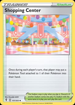 Evolving Skies Shopping Center #157 card