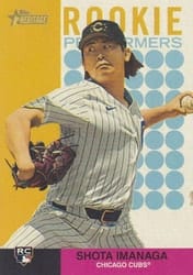 2024 Topps Heritage Rookie Performers Shota Imanaga #RP-11 card