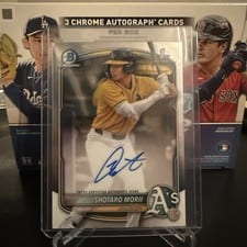 2025 Bowman Chrome Prospect Autographs Shotaro Morii #CPA-SM card