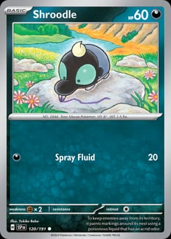 Surging Sparks Shroodle #120 card
