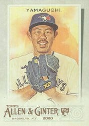 2020 Topps Allen & Ginter Base Set Shun Yamaguchi #216 card