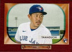 2020 Topps Archives 1955 Bowman Archives Shun Yamaguchi #B55-17 card