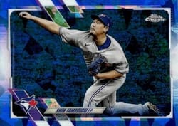 2021 Topps Chrome Sapphire Edition Base Set Shun Yamaguchi #18 card