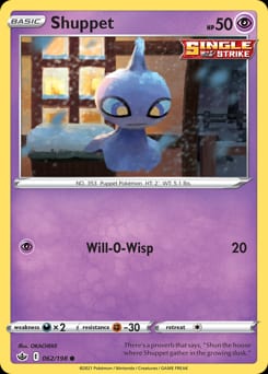 Chilling Reign Shuppet #62 card